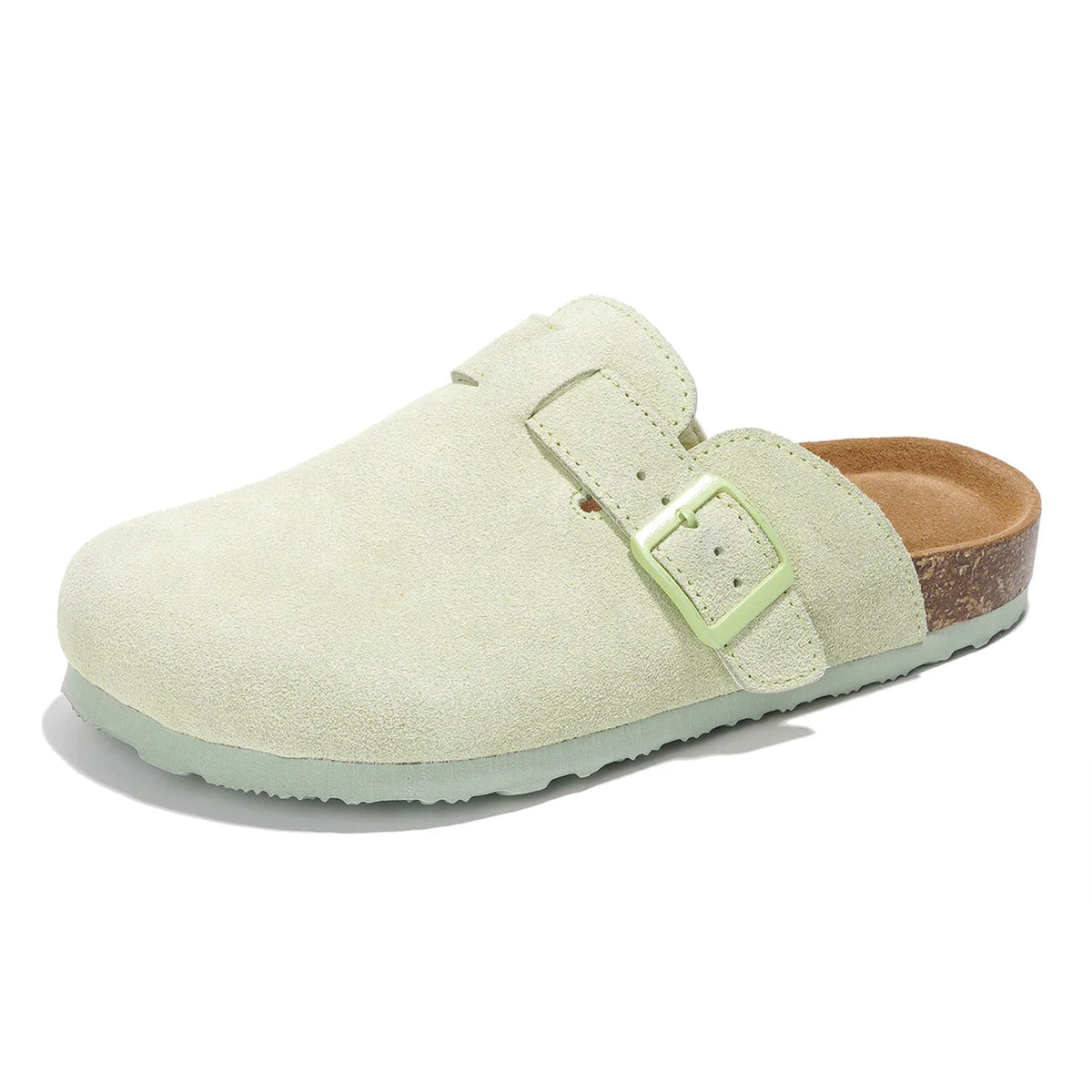 Footbed Clogs Sage Suede