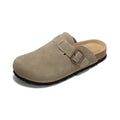 Footbed Clogs Taupe Suede